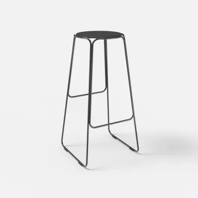 Bouchon bar stool blackchrome