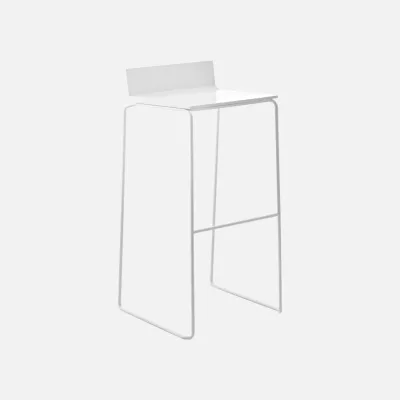 Contour stackable bar stool white