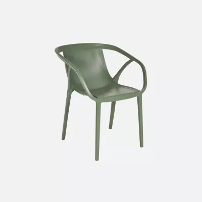 Hop stacking chair olive green