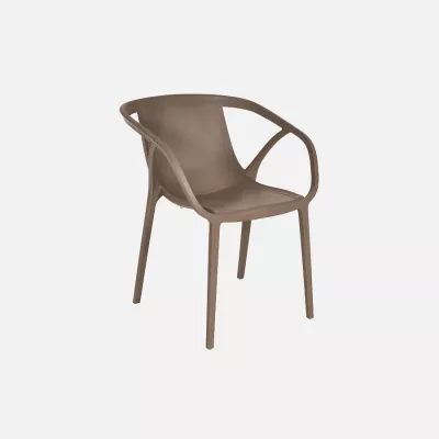 Hop stacking chair taupe