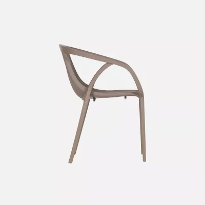 Hop stacking chair taupe