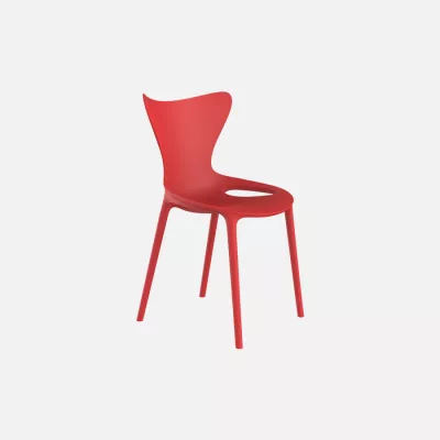 Love Mini chaise d'enfant empilable rouge