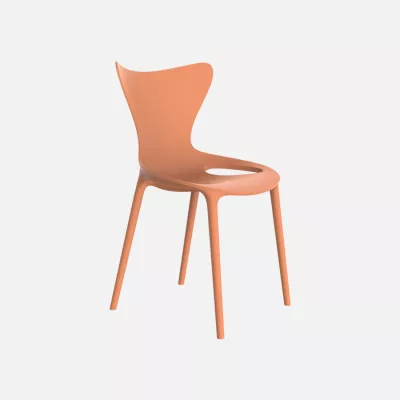 Love chaise empilable orange
