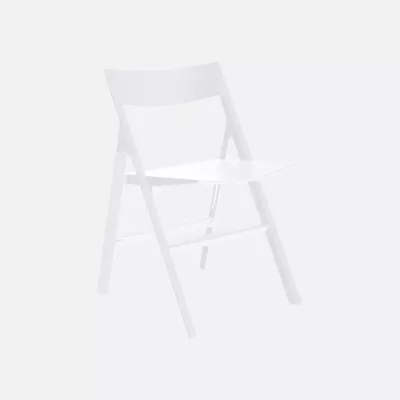 Quartz chaise pliante blanche