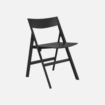 Quartz chaise pliante noire