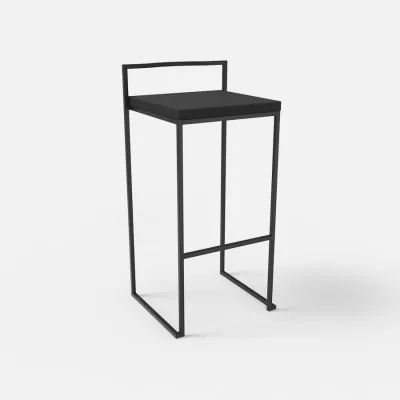 Stiletto bar stool black